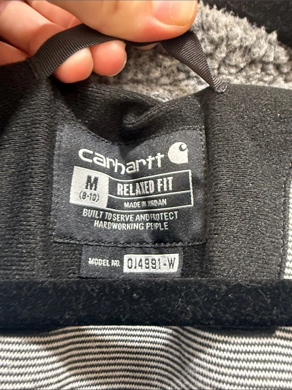 Carhartt Women’s Gray Sherpa Pullover Fleece Sweater